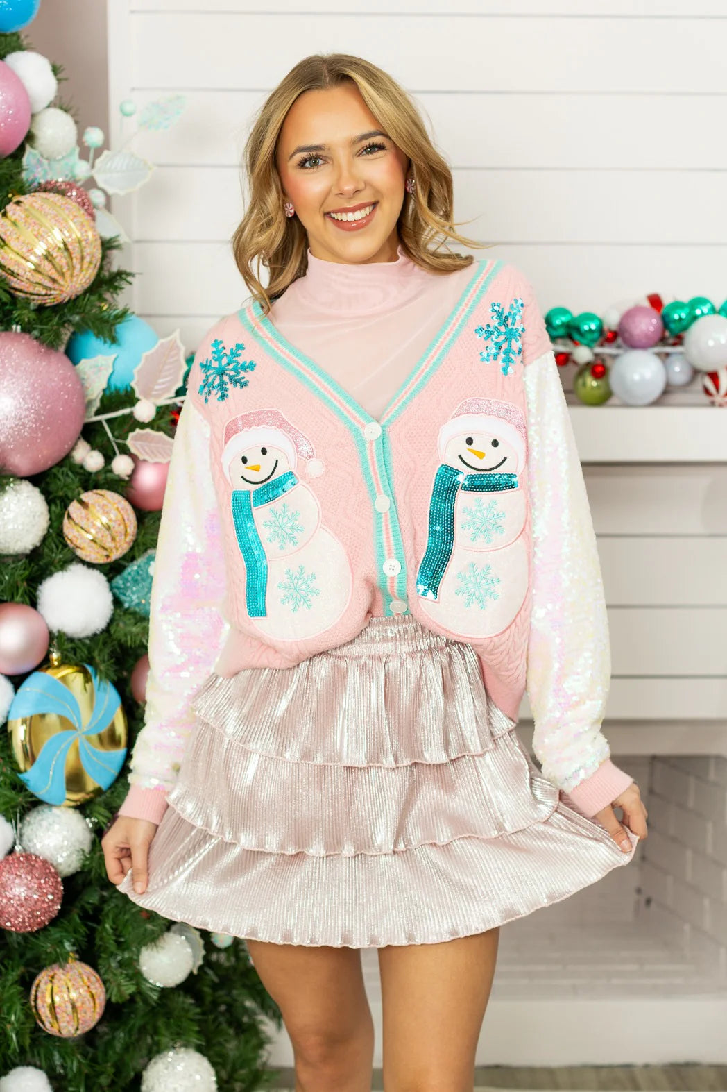 SNOWMAN CARDIGAN RTS