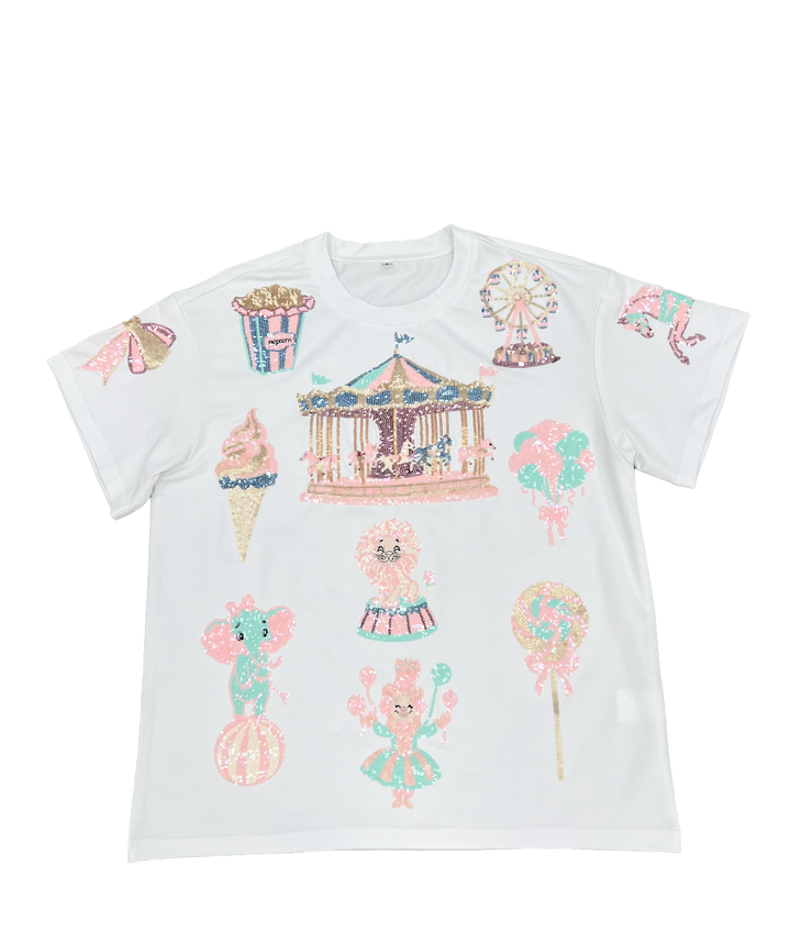 CAROUSEL DREAMS SEQUINED TSHIRT (PREORDER)