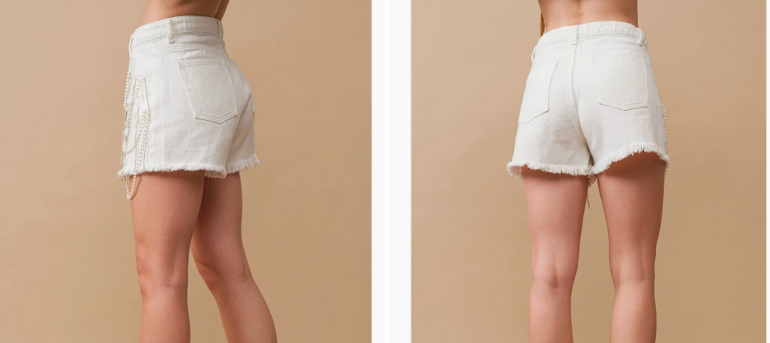 Pearl White Shorts RTS