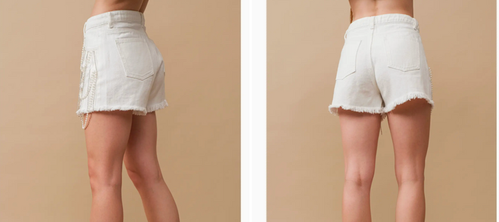 Pearl White Shorts RTS
