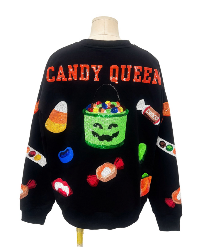 CANDY QUEEN BLACK PULLOVER  (PREORDER)
