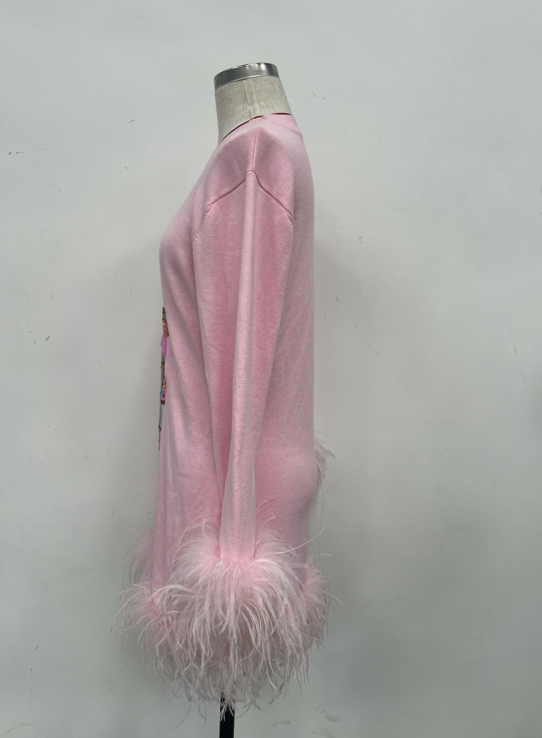 PASTEL NUTCRACKER SWEATER FEATHER DRESS (PREORDER)