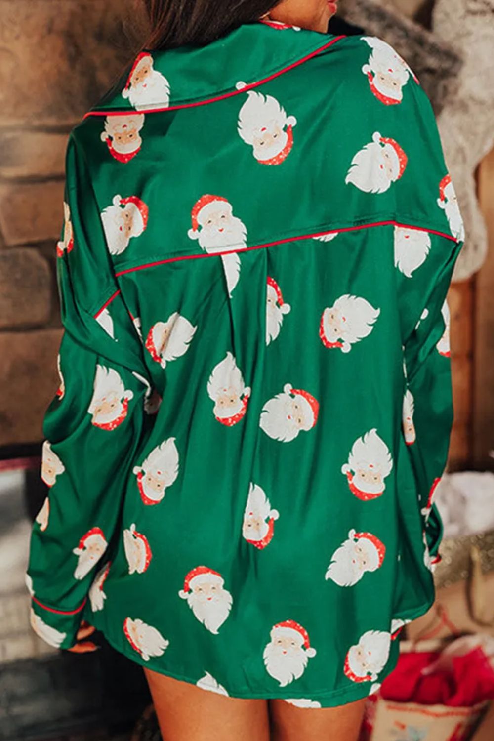 Santa Green Pajamas ships 2-3 weeks