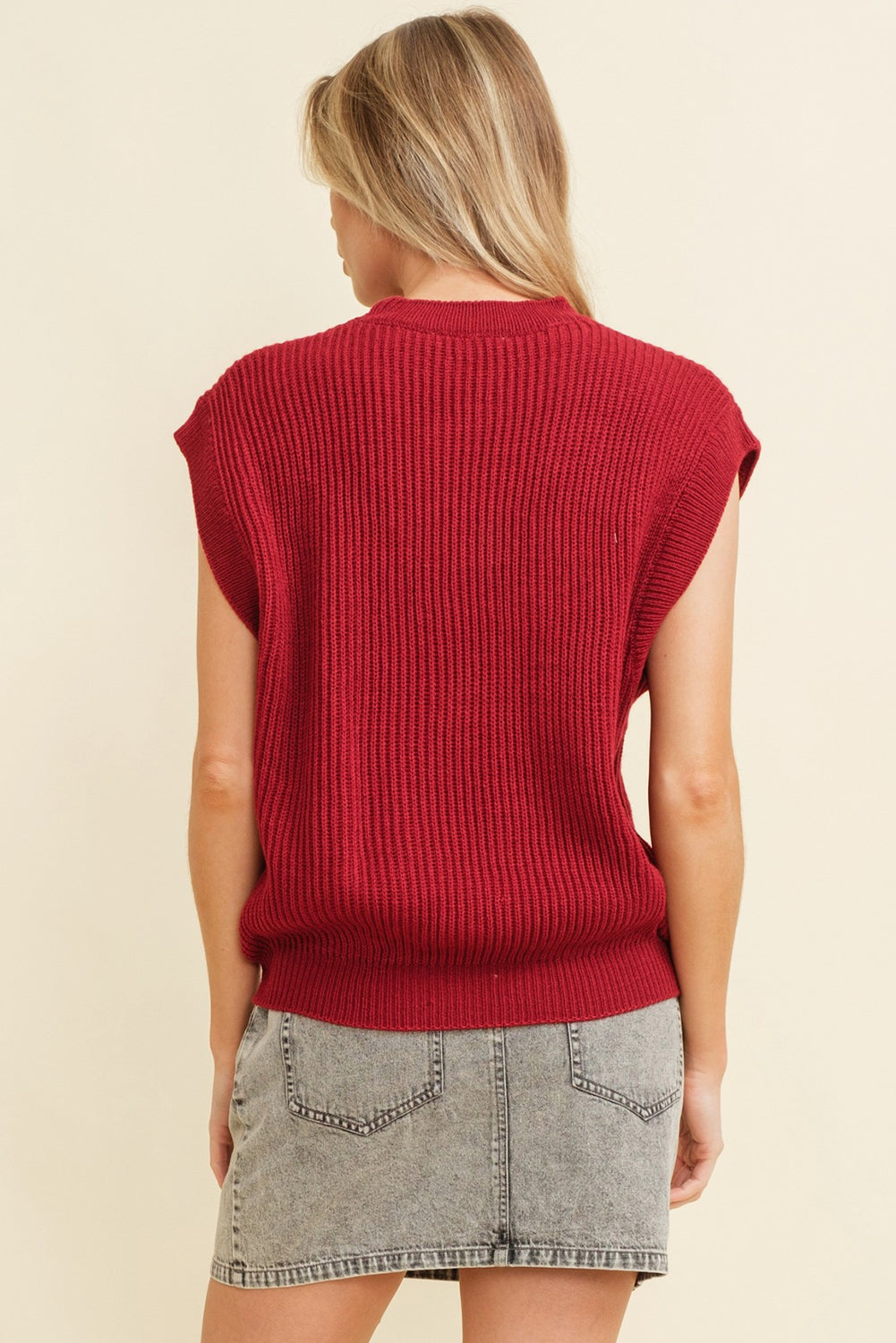 Racing Red Game Day Letter Pattern Knitted Sweater (ships 2-3 weeks)