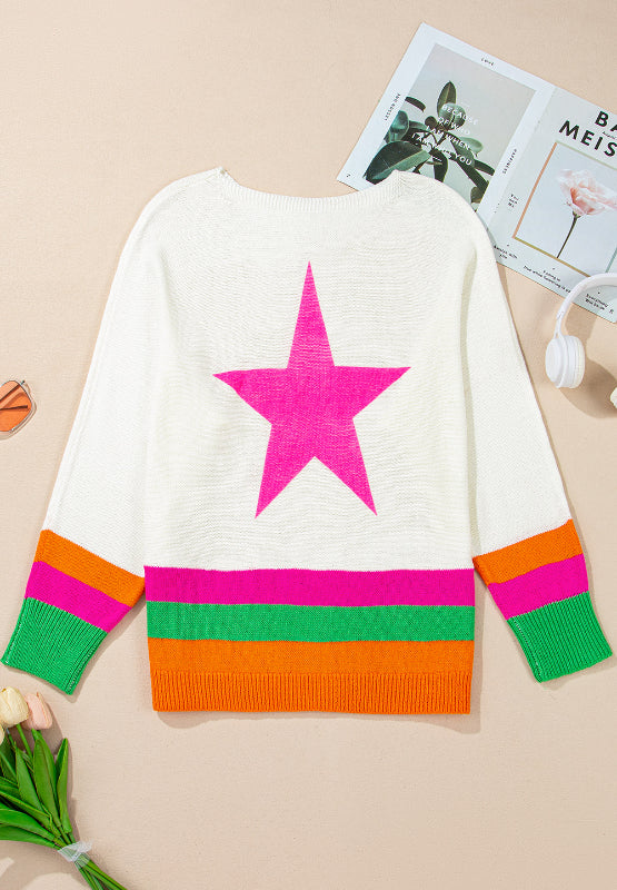 One Week Colorblock Neon Colorblock Star Shirt (ships 1-2 weeks) – Hazel Mae Boutique
