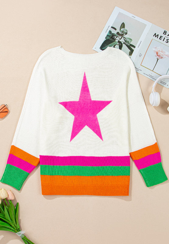 Neon Colorblock Star Shirt (ships 1-2 weeks)