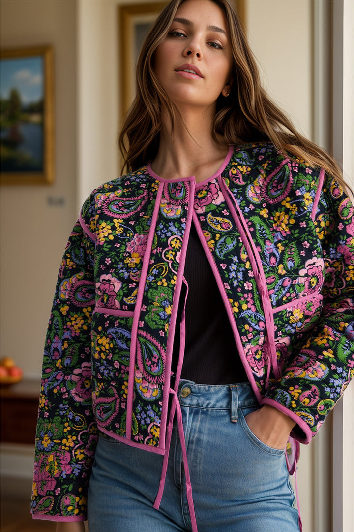 Floral Quilt Jacket (ships 1-2 weeks)