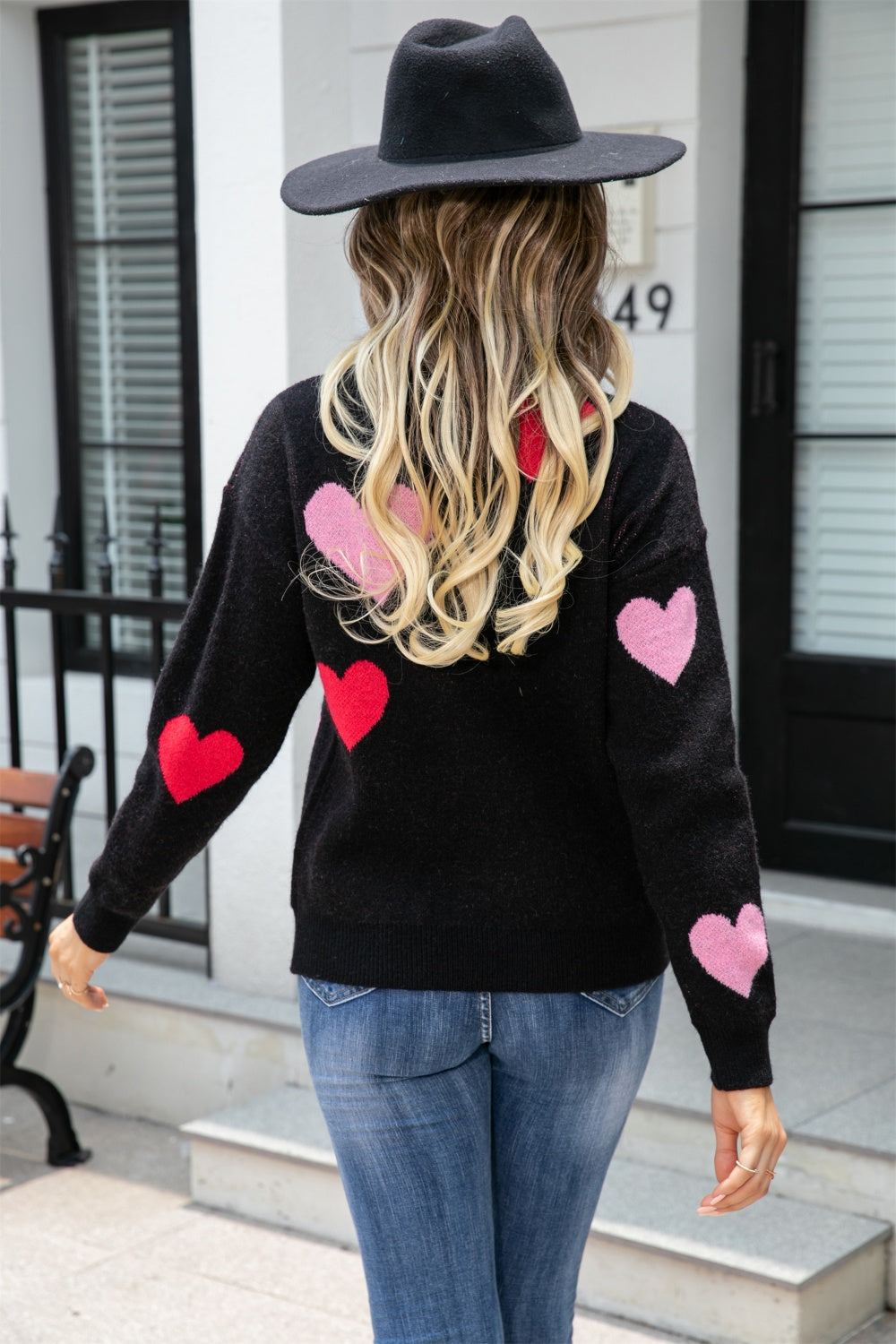 Falling for you heart sweater ships 1-2 weeks