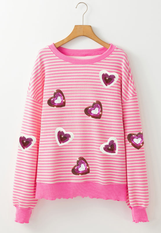 Valentine’s Day Sequin Heart top ships 1-2 weeks