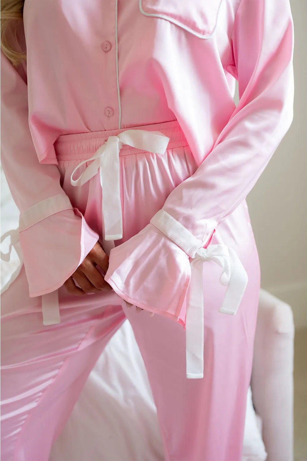 Silky Pink Pajama Set  (ships 1-2 weeks)