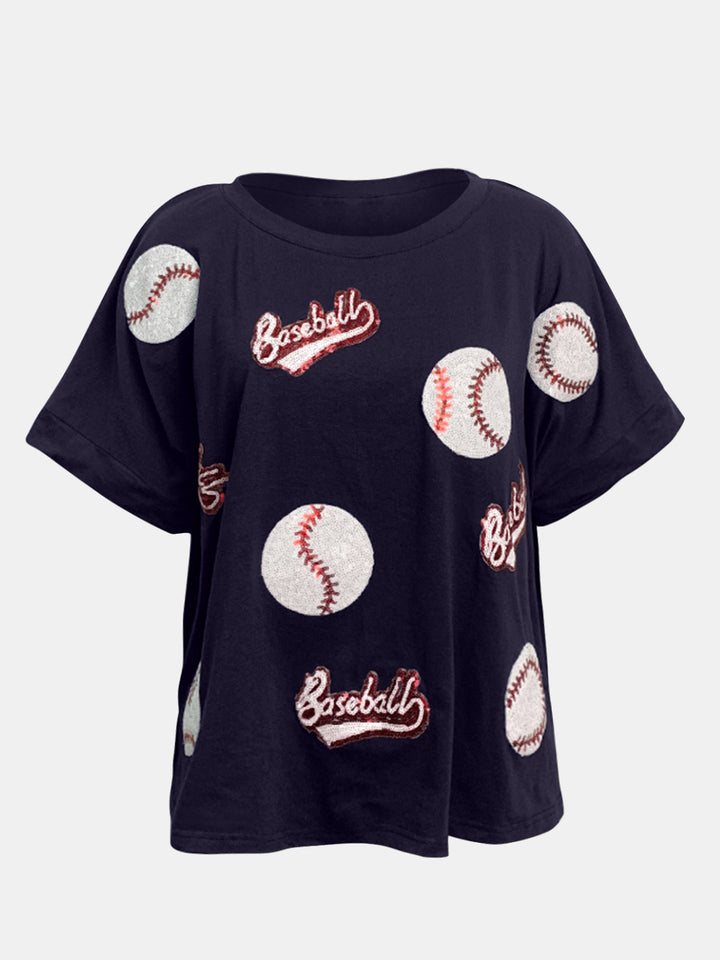 Sequin Baseball Top (ships 1-2 weeks)