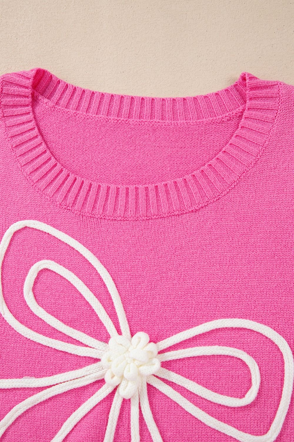 Hot Pink Girly Bow Sweater  (ships 1-2 weeks)