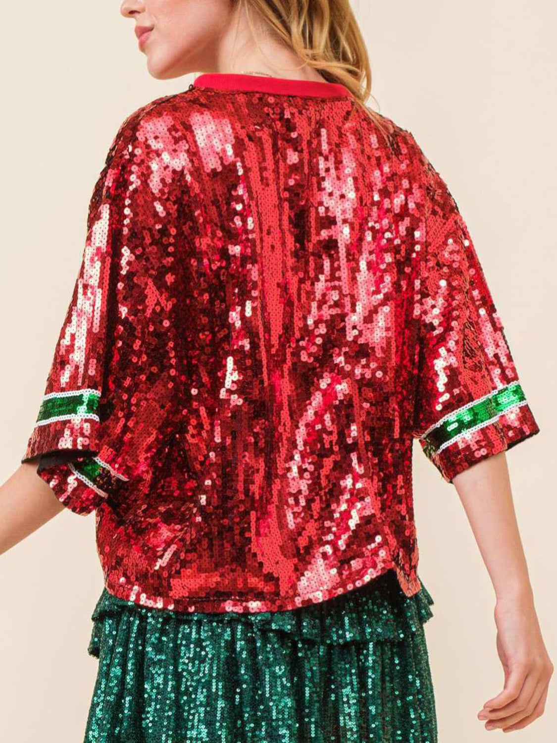 Christmas Tree Sequin Top (ships 2-3 weeks)