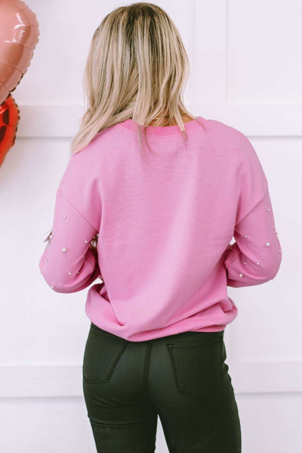 Bubblegum pearl pullover ships 1-2 weeks