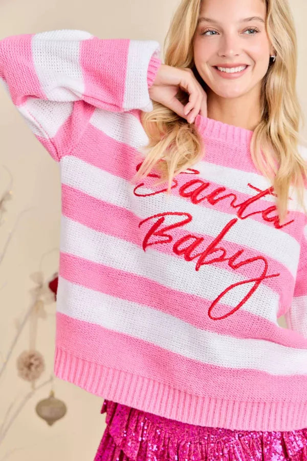 SANTA BABY SWEATER RTS