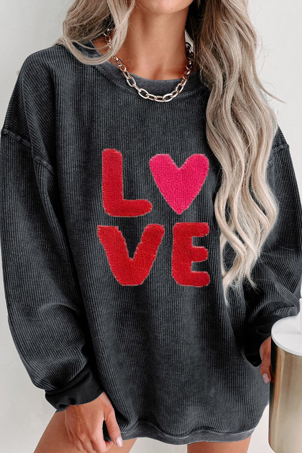 Love sweatshirt ships 2-3 weeks