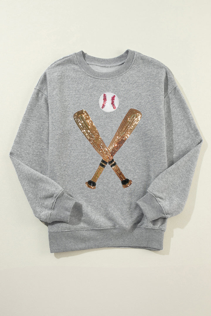 Sequin Baseball Sweatshirt (ships 1-2 weeks)