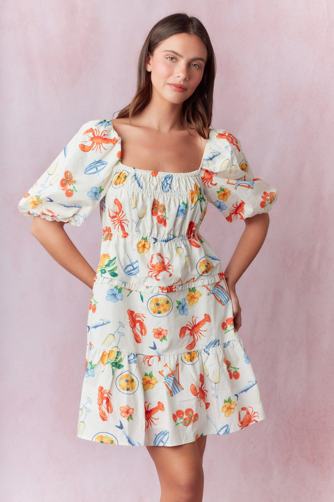 Crawfish Sunset Spring Dress