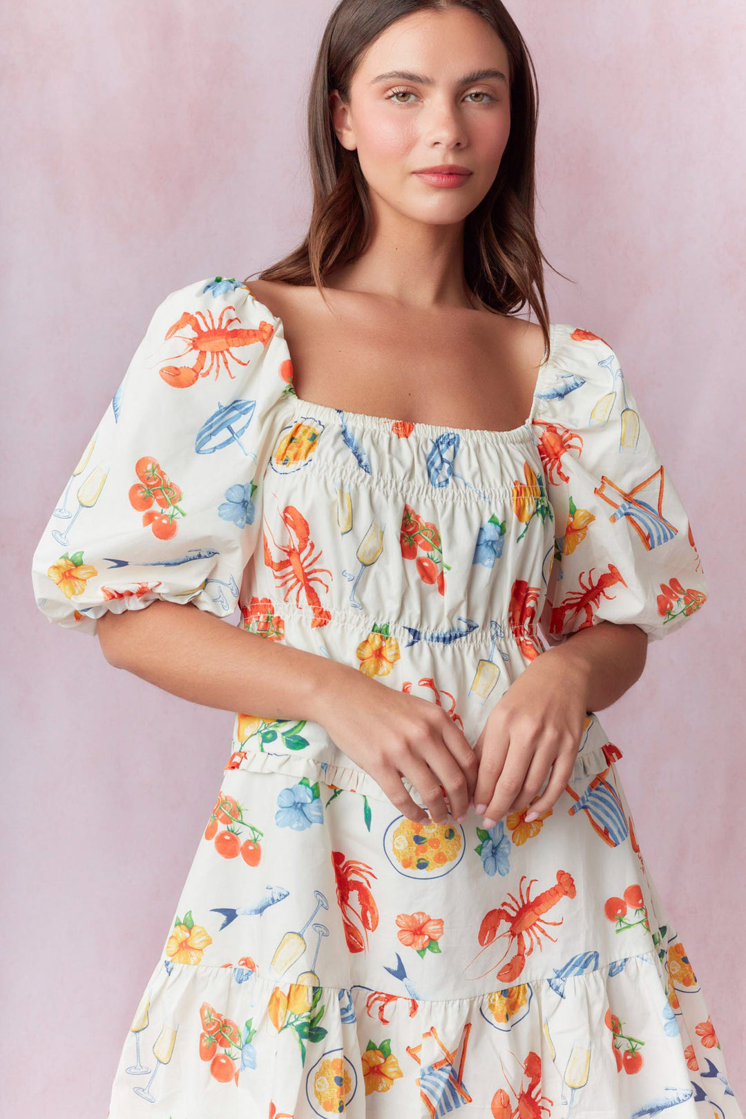 Crawfish Sunset Spring Dress (ships 1 week)