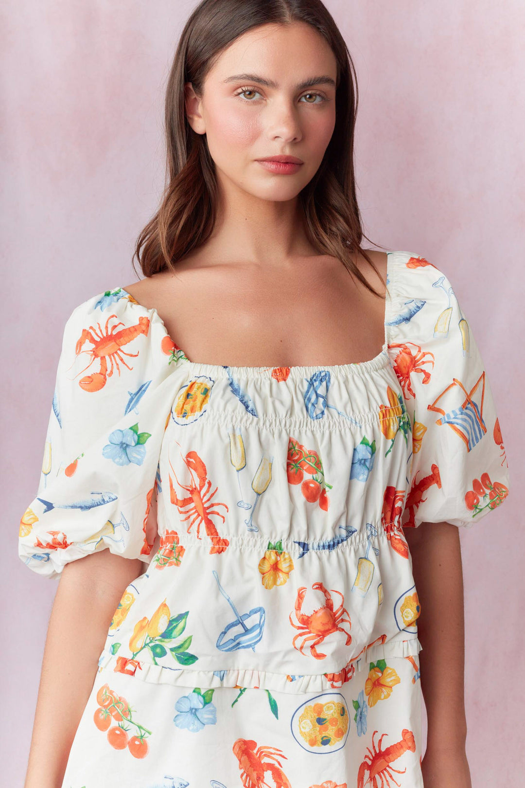 Crawfish Sunset Spring Dress (ships 1 week)