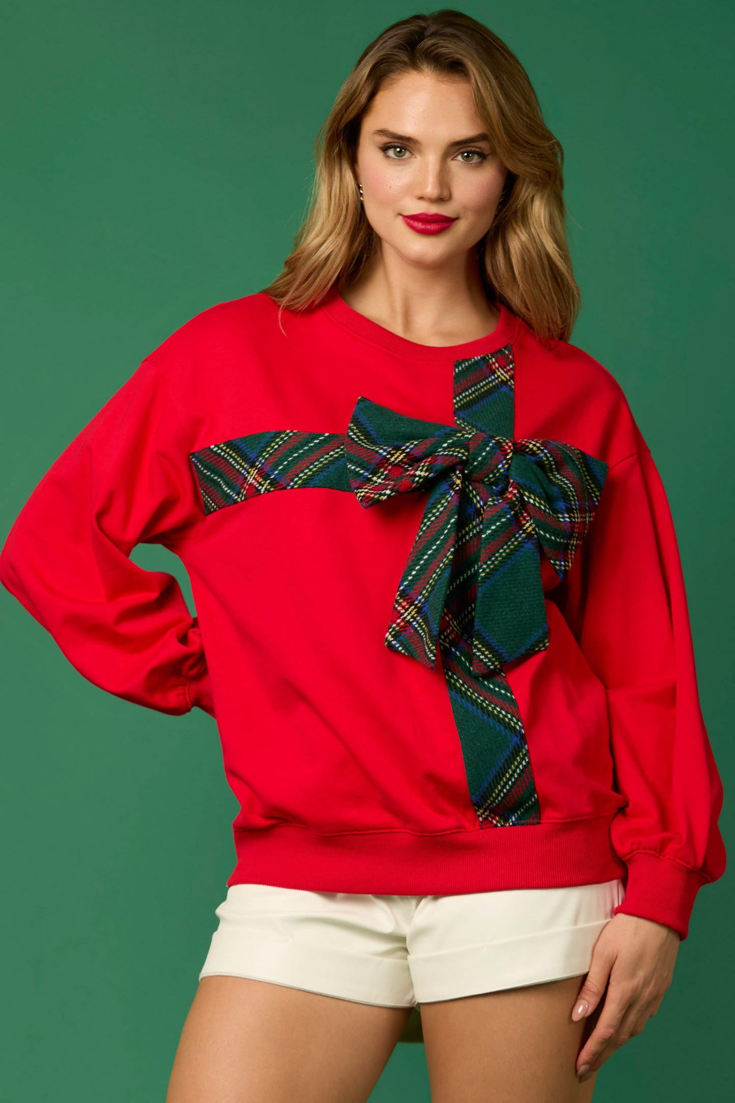 Plaid Present Bow RED PREORDER