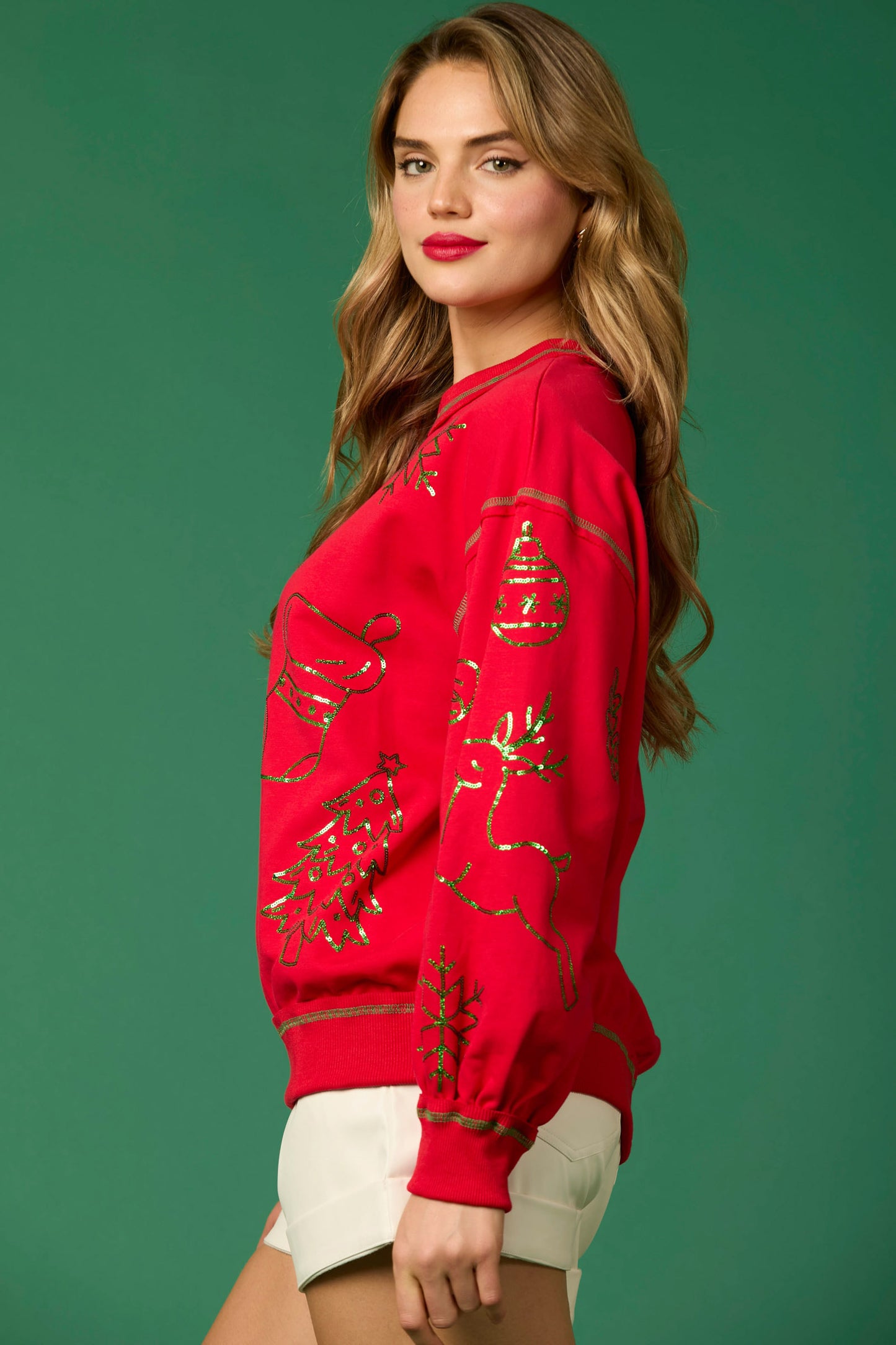 Red Holiday Symbol Top PREORDER