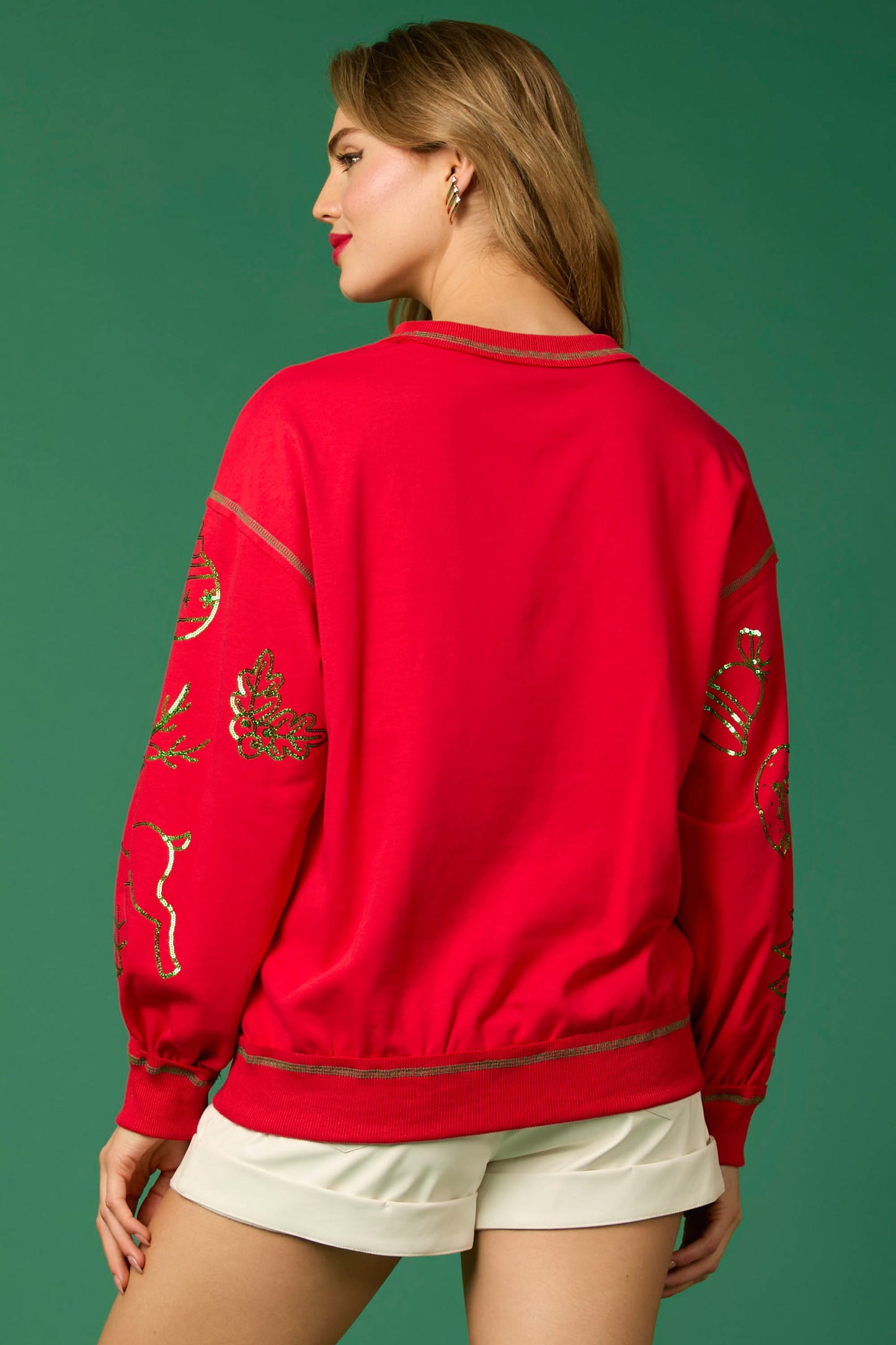 Red Holiday Symbol Top PREORDER