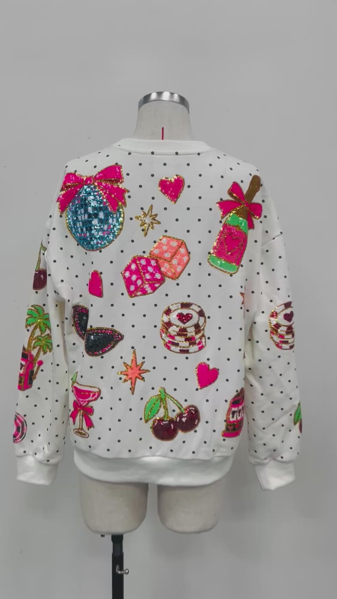 VIVA LAS VEGAS POLKA DOT PULLOVER (PREORDER)
