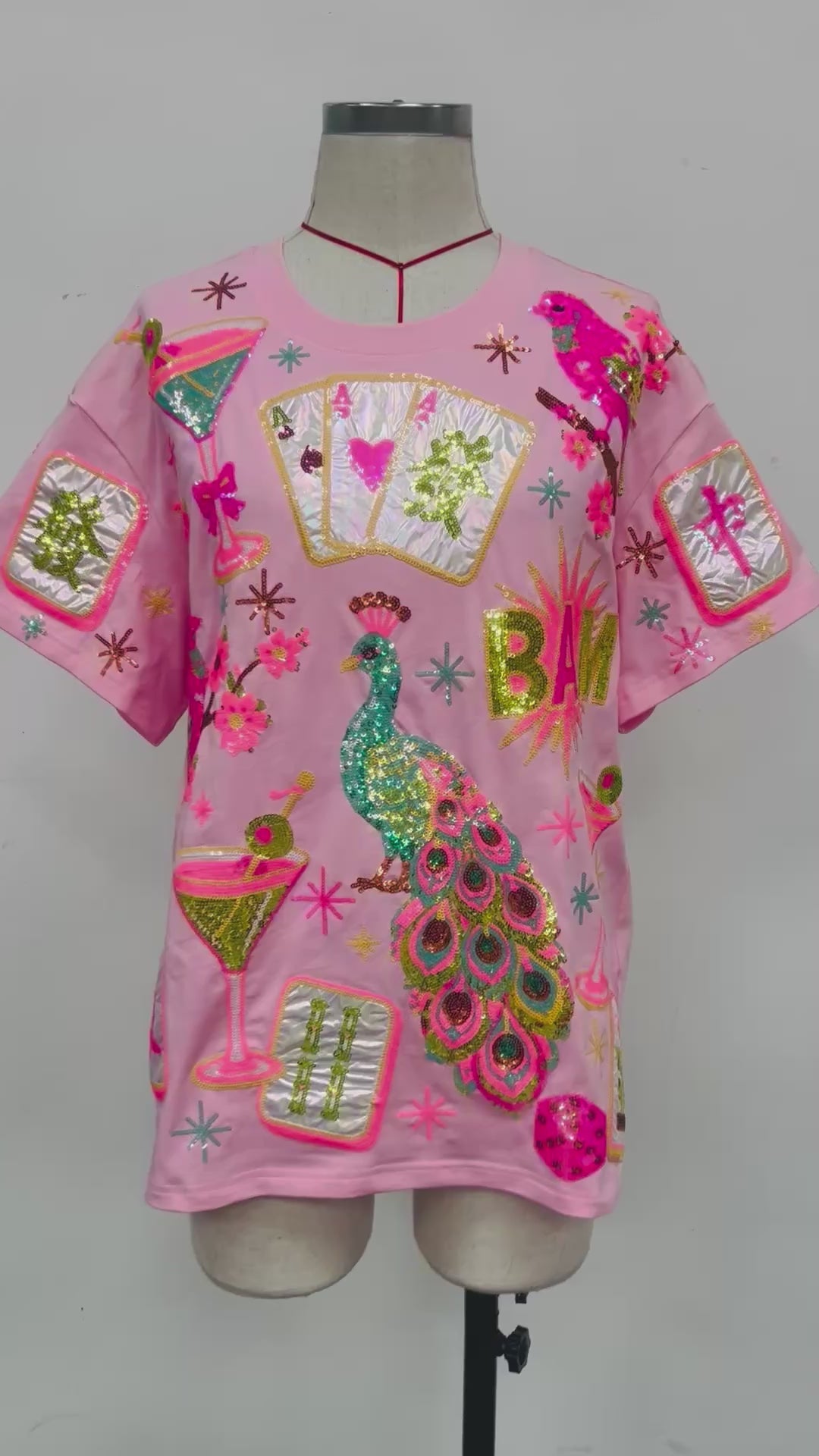 DOT CRACK BAM MAHJONG SEQUIN TOP (PREORDER)