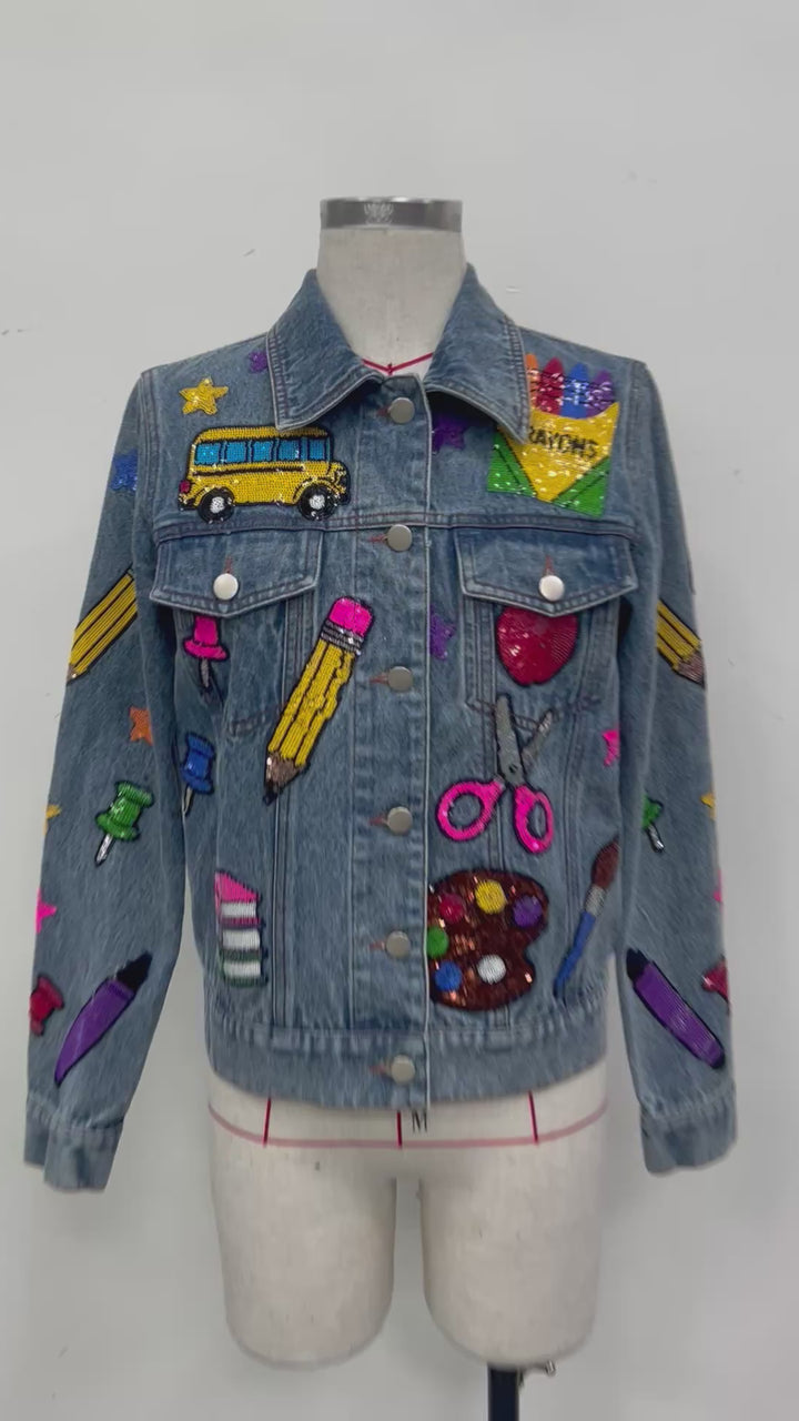 TEACHER JEAN JACKET (PREORDER)