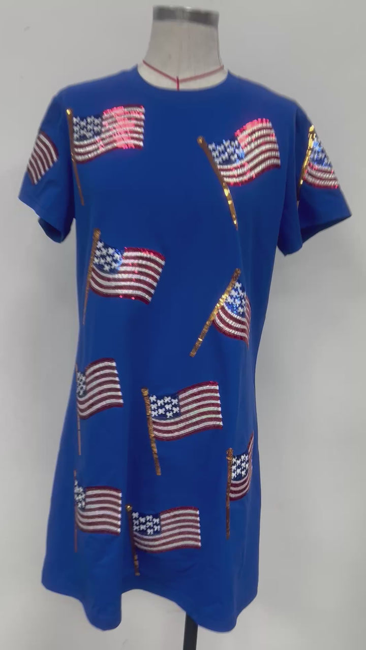 MISS AMERICANA FLAG DRESS (PREORDER)