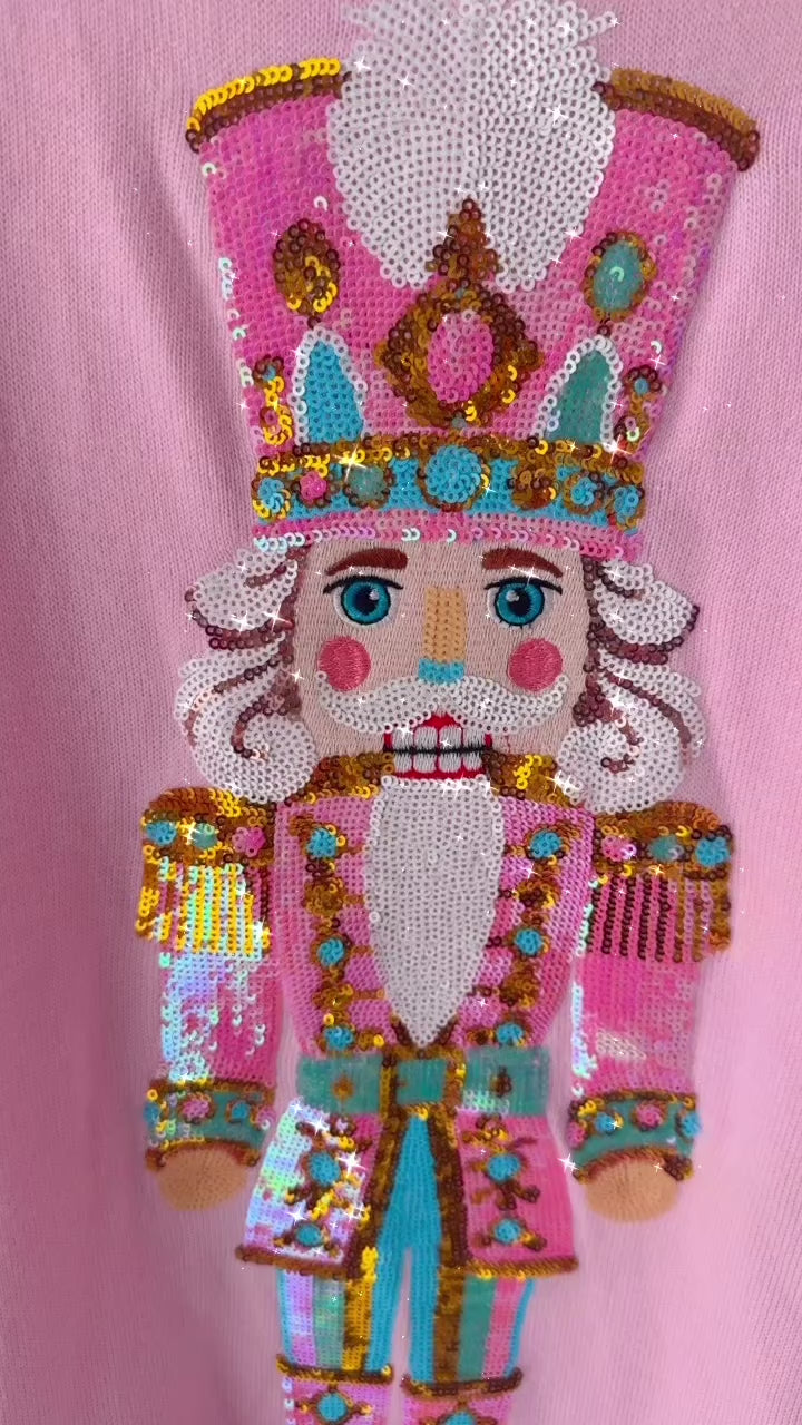PASTEL NUTCRACKER SWEATER FEATHER DRESS (PREORDER)