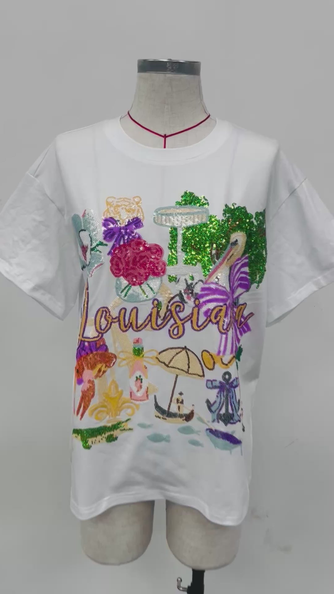 LOUISIANA BABE SEQUINED SHIRT(PREORDER)
